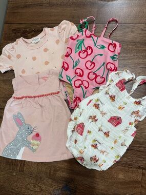 Nola Tawk Cotton Sunsuit, Baby Boden, Rabbit Bear, Old Navy 12-18 mo lot